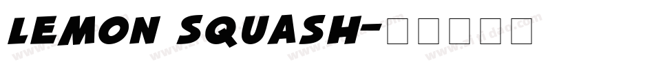 Lemon Squash字体转换
